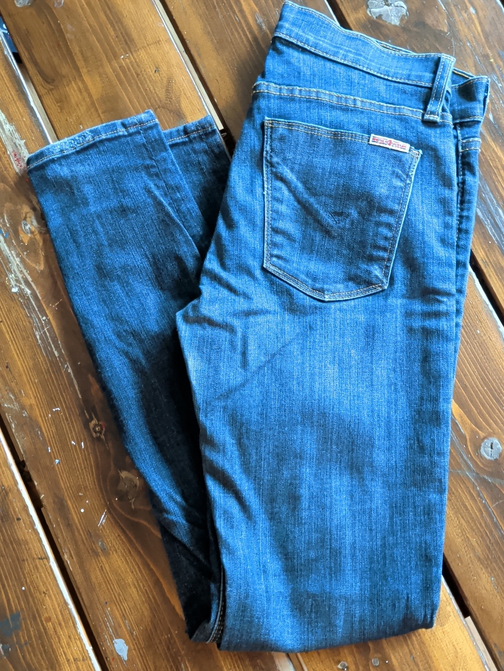 Hudson Jeans Women's Nico Skinny Midrise in Classic Blue Denim